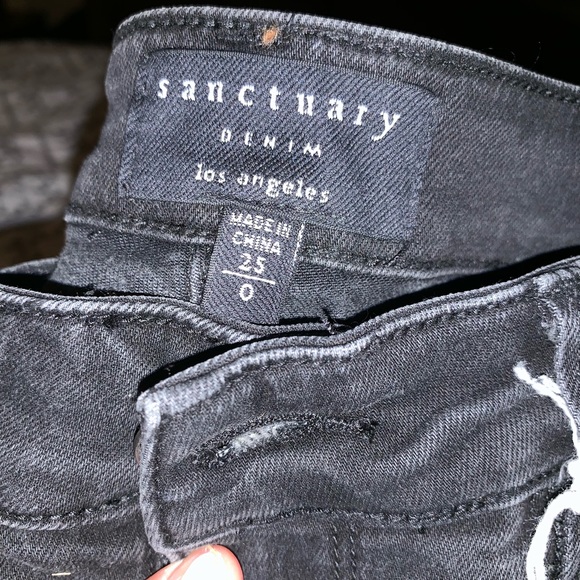 Sanctuary black denim jeans. - Picture 5 of 5